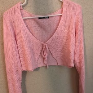 Women’s Pink Crop Sweater - Size M